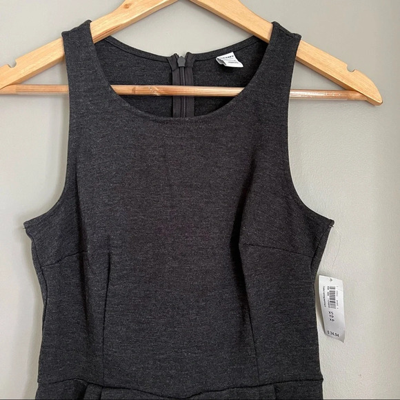 OLD NAVY| Dark Grey Sleeveless Tank Skater Shift Dress - Picture 2 of 6